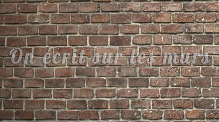 on ecrit sur les murs